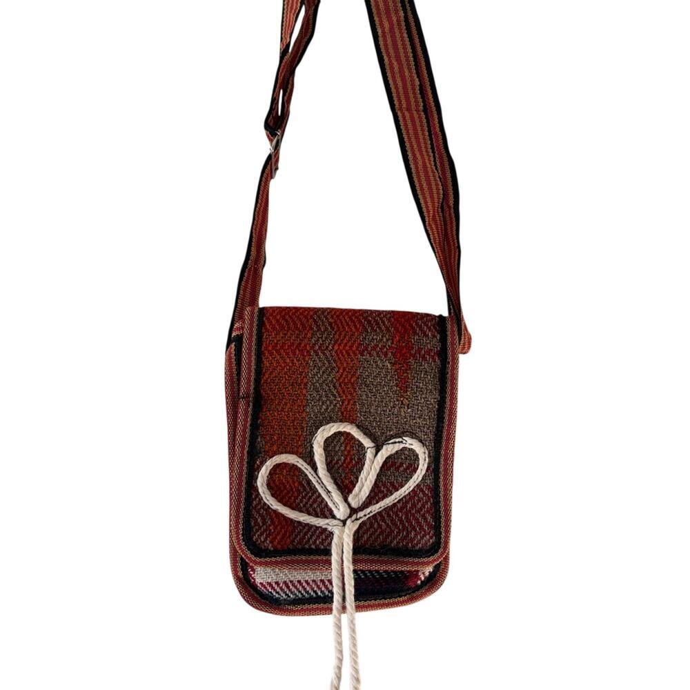 Handmade Boho Crossbody Bag Woven Festival Shoulder Purse Ethnic Kilim - Picture 4 of 13